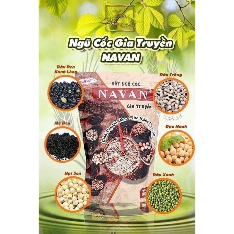 Ngũ Cốc Navan Tăng cân - Lợi Sữa ,Dinh Dưỡng Cho Người Mới Ôm Dây 800gr