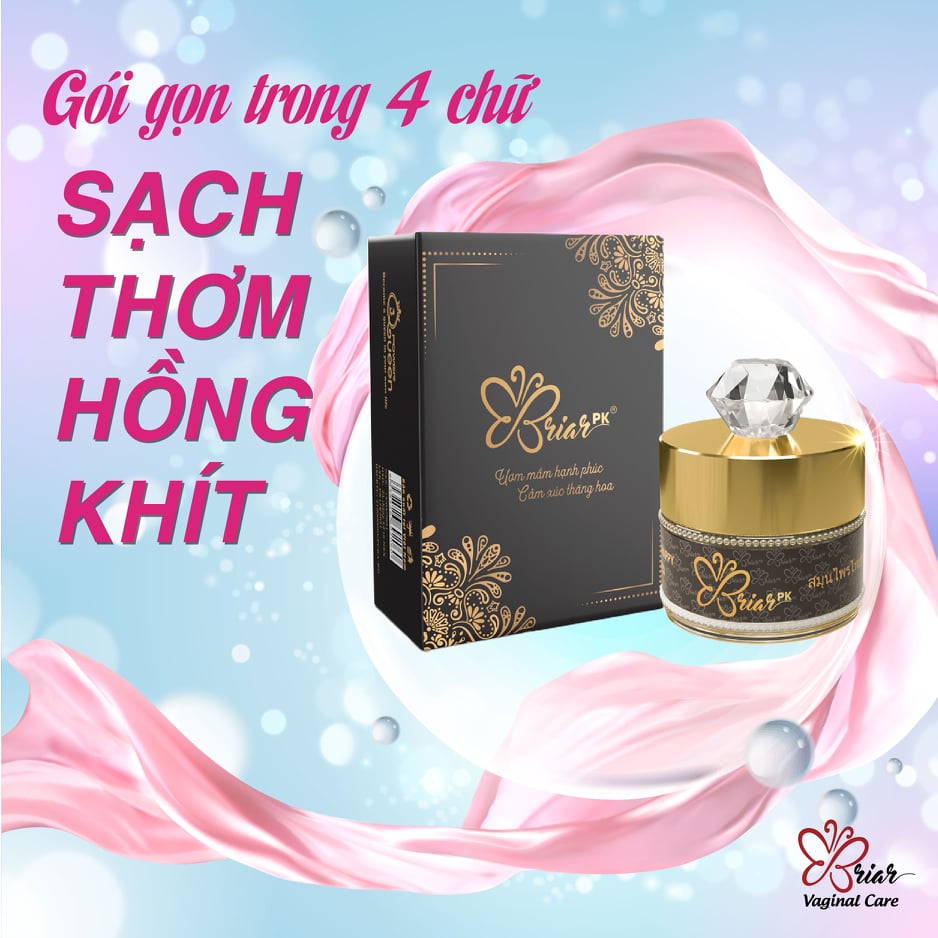 Viên Đặt Thảo Mộc Tầm Xuân Briar PK Giúp Se Khít Vùng Kín, Làm Sạch Vùng Kín, Hỗ Trợ Khử Thâm(che tên nhạy cảm)