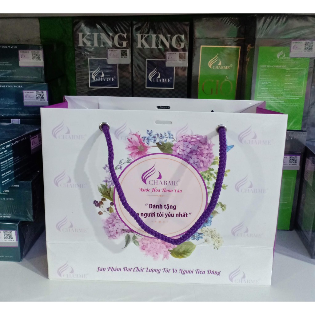Combo 10 túi giấy đựng nước hoa, mỹ phẩm (18cm x 23cm )
