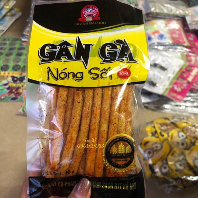 [ mẫu thử ] 5 Gói Snack Gân Gà Sốt Nóng