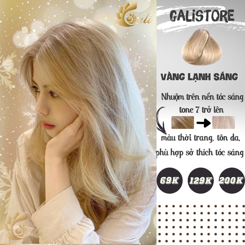 Màu tóc nhuộm Nâu Vàng Khói ( 1 bộ nhuộm bao gồm oxy) | Shopee Việt Nam