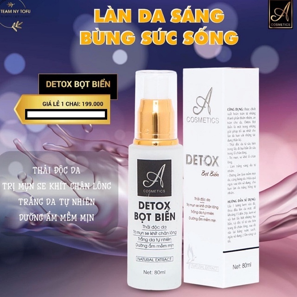 Mặt nạ sủi bọt Detox Bọt Biển A cosmetics 80ml ( HÀNG CHÍNH HÃNG )