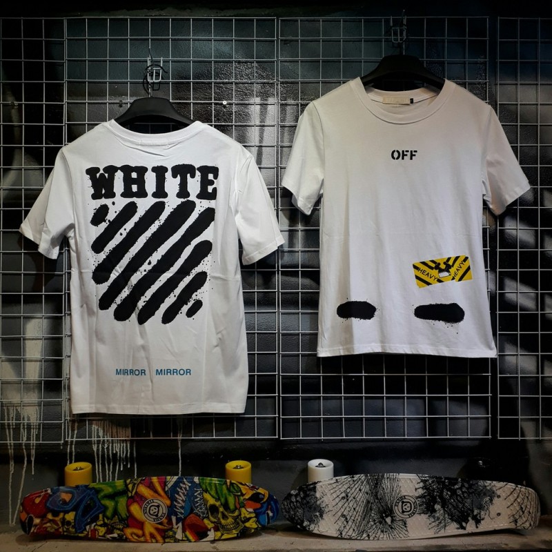 [XY]OFF-WHITE Heavy T-Shirt - Oversize Off White Heavy