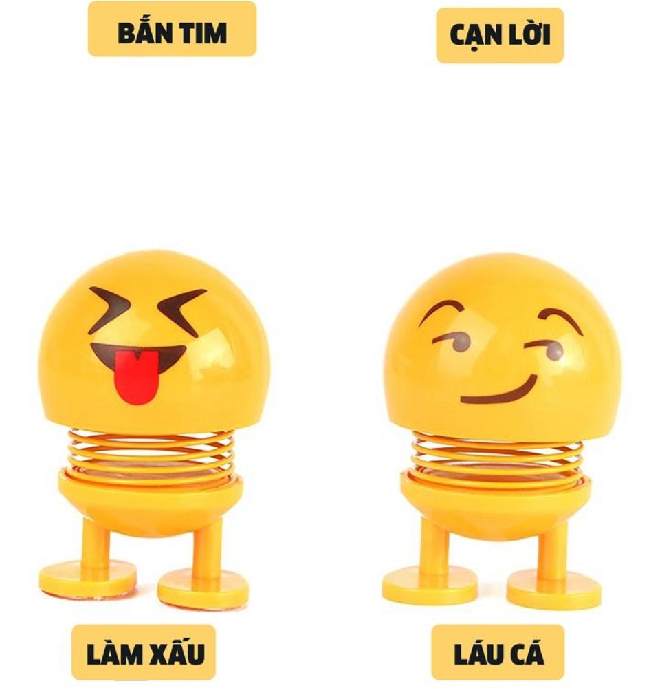 Thú nhún Emo.ji lò xo lắc đầu hình biểu tượng cảm xúc đáng yêu SP001635 - Thị trấn đồ chơi 3