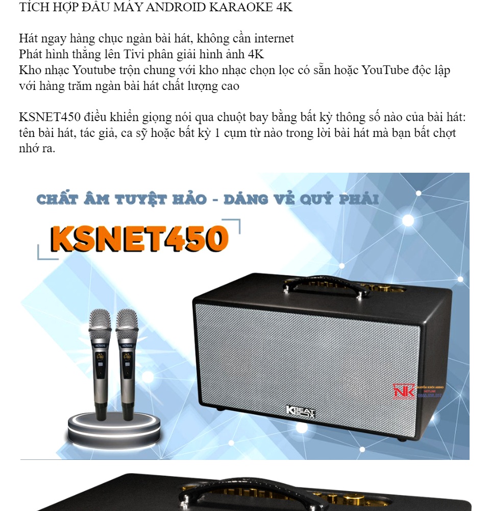 Dàn karaoke di động KBeatbox KSNET450