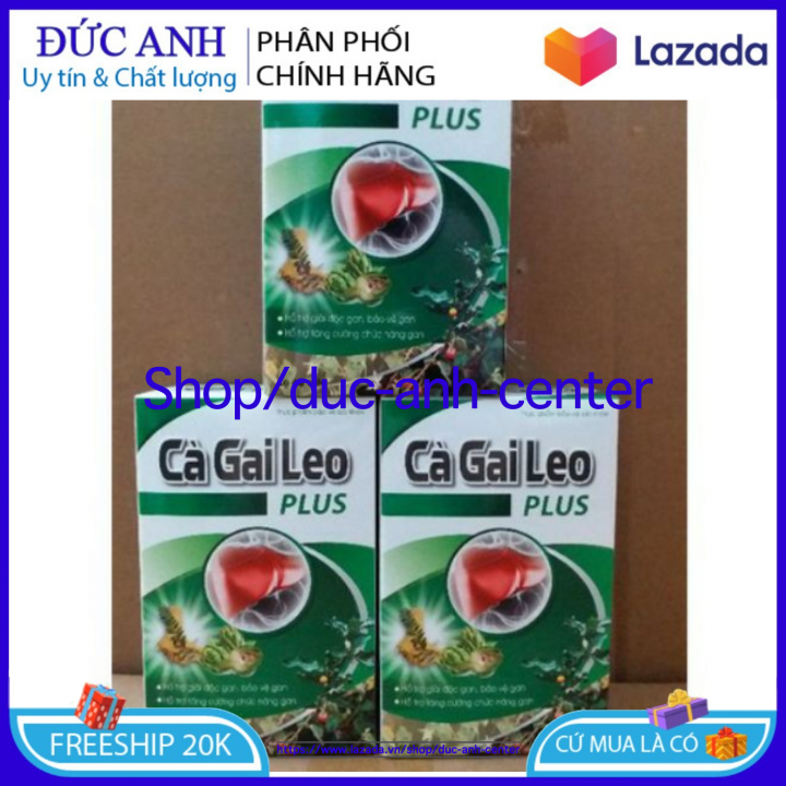 HSD 2023 - Cà Gai Leo Plus lọ 60 viên - Giải độc gan, hạ men gan - Hộp 60 viên chuẩn GMP Bộ Y tế