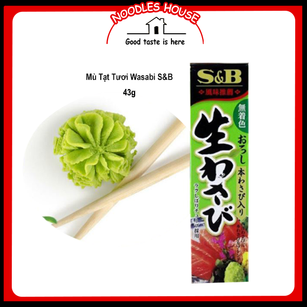 Mù tạt tươi Wasabi S&B 43g - S&B Wasabi Mustard 43g