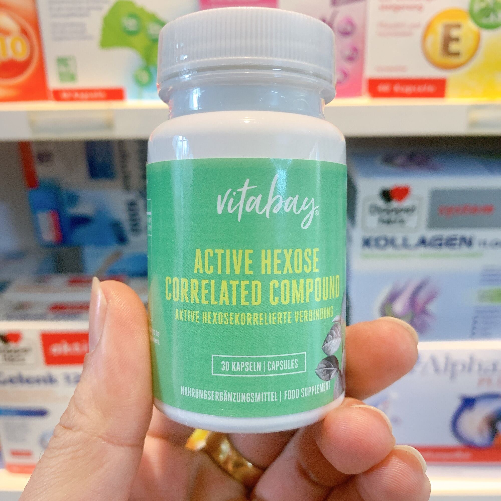 Viên uống AHCC Vitabay mẫu mới 500mg, 30 viên xuất xứ từ Đức giúp tăng hệ miễn dịch, tiêu diệt HPV khỏi cơ thể - Hoplus