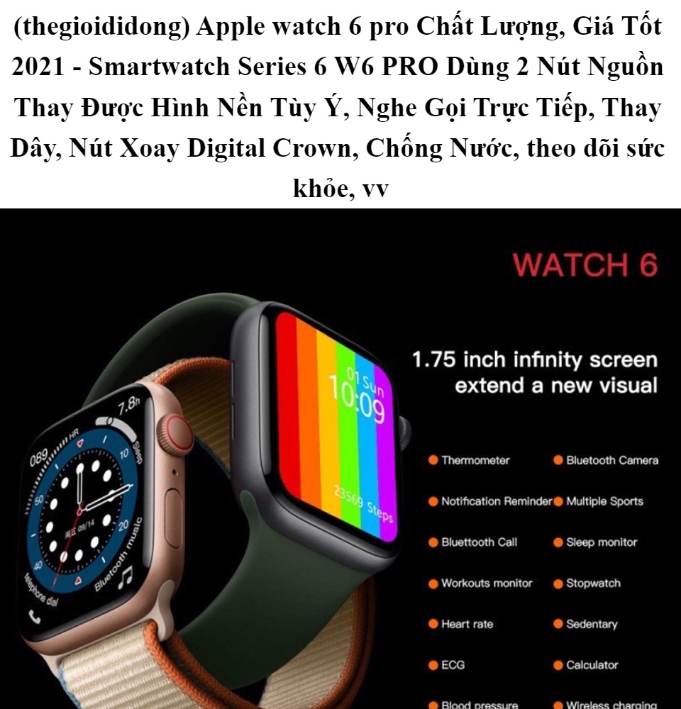 thegioididong) Apple watch 6 pro Chất Lượng, Giá Tốt 2021 ...