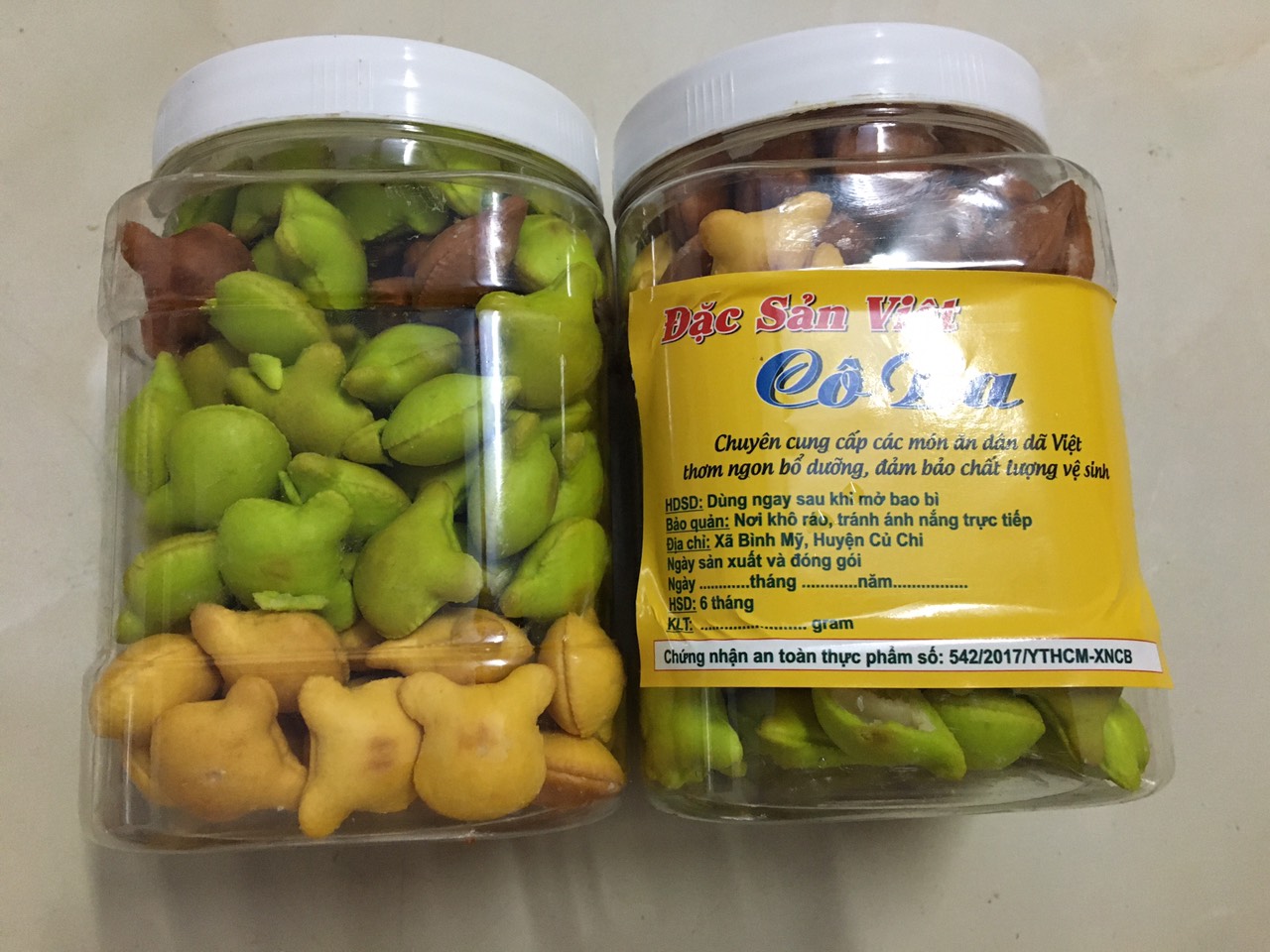 Bánh gấu nhân kem Thiên Hồng mix 3 vị - đồ ăn vặt Cô Ba