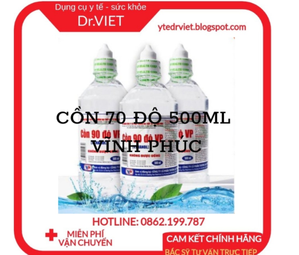 nước ethanol 70 độ 500ml Vĩnh Phúc dùng để xử lý làm sạch môi trường, sát khuẩn bề mặt vật dụng và có thể xử lý vi khuẩn trên con người, trên bề mặt da, sát khùng vết thương, diệt khuẩn, sát khuẩn dụng cụ y tế DrViet 62 nước ethanol 70 độ 500ml Vĩnh Phúc dùng để xử lý làm sạch môi trường, sát khuẩn bề mặt vật dụng và có thể xử lý vi khuẩn trên con người, trên bề mặt da, sát khùng vết thương, diệt khuẩn, sát khuẩn dụng cụ y tế DrViet