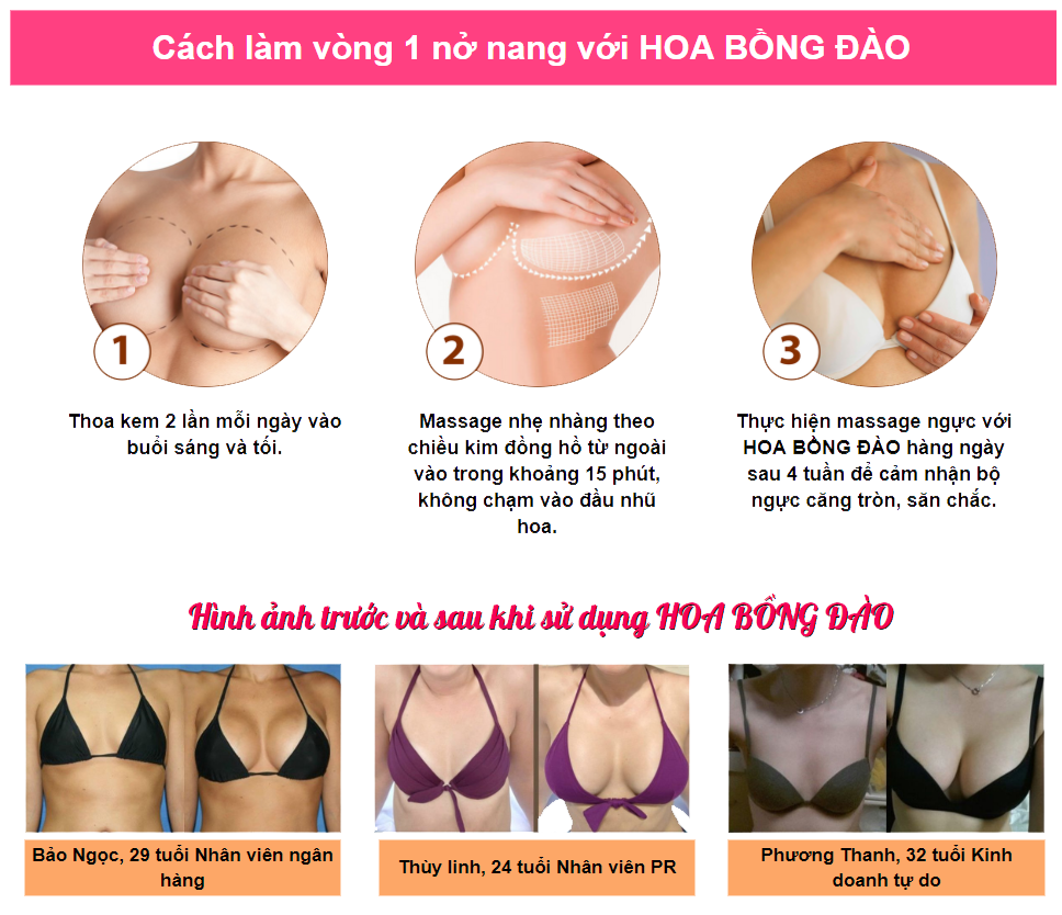 Hoa bồng đào - Tinh dầu nở ngực Quyên Lara 30ml