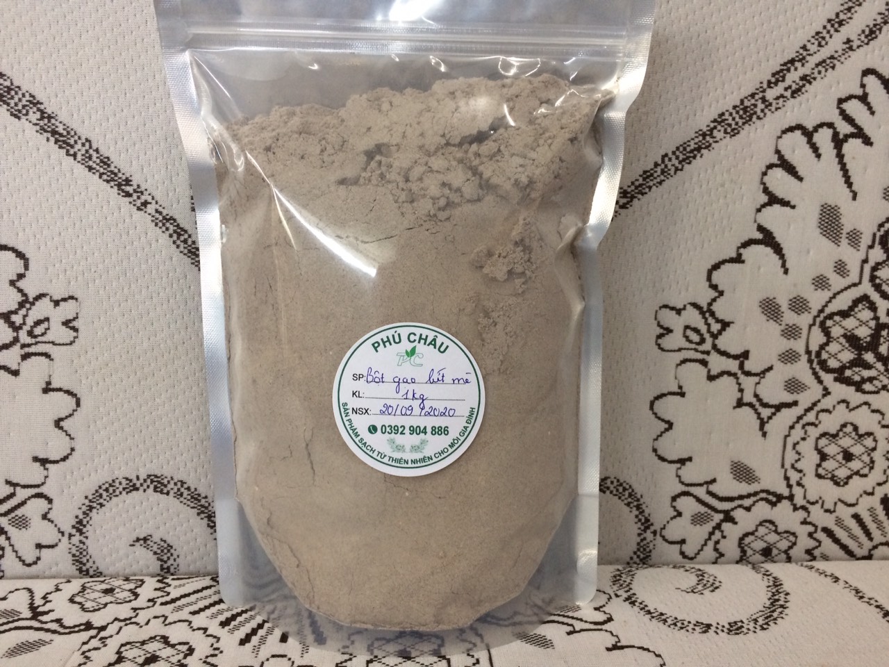 Bột gạo lứt mè đen giảm cân, lợi sữa sau sinh rang thơm cực mịn (500gram-1kg)