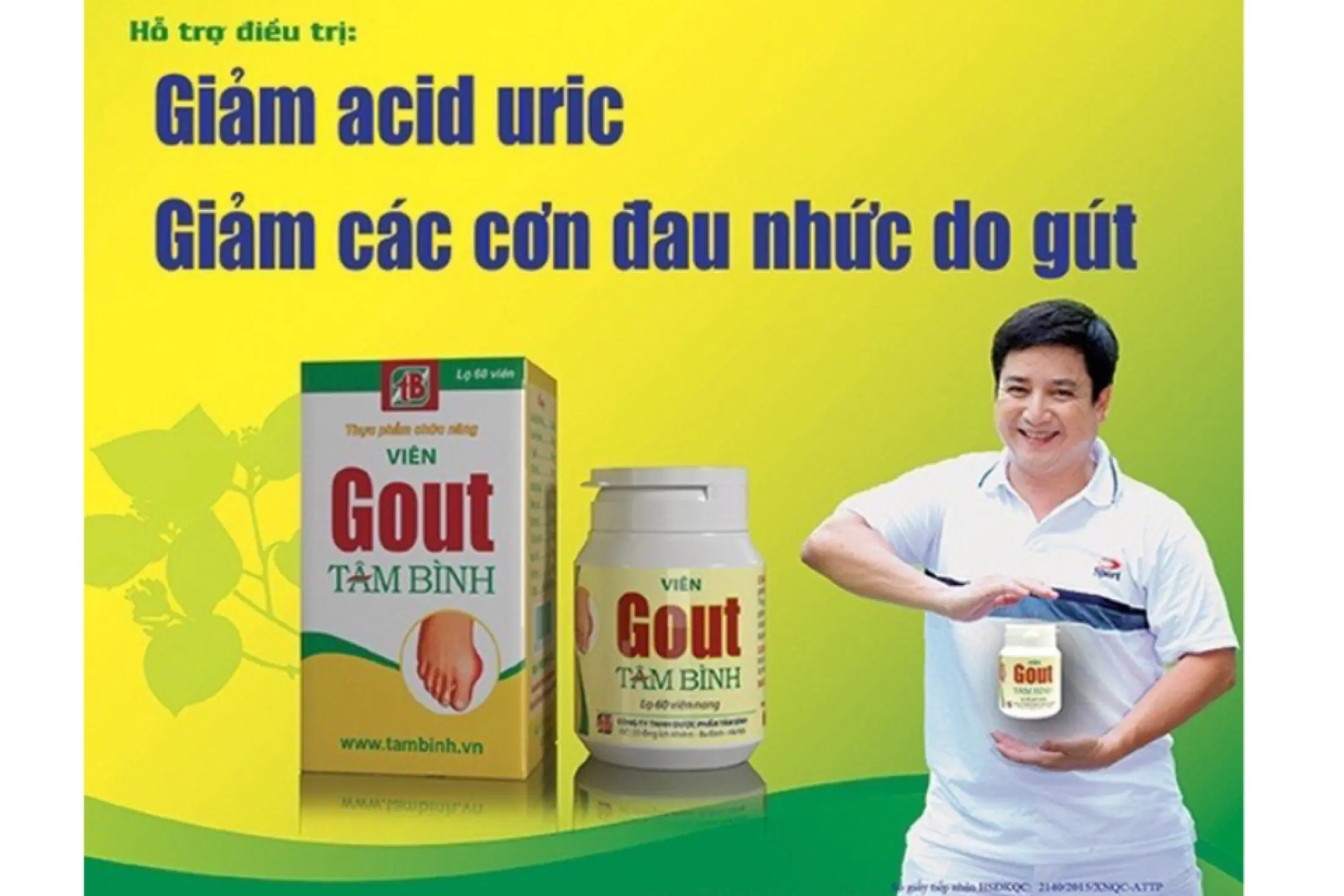 Viên Gout Tâm Bình Hộp 60 Viên - Hỗ Trợ Giảm Triệu Chứng Đau Do Gút - Coastlinecare Pharmacy.
