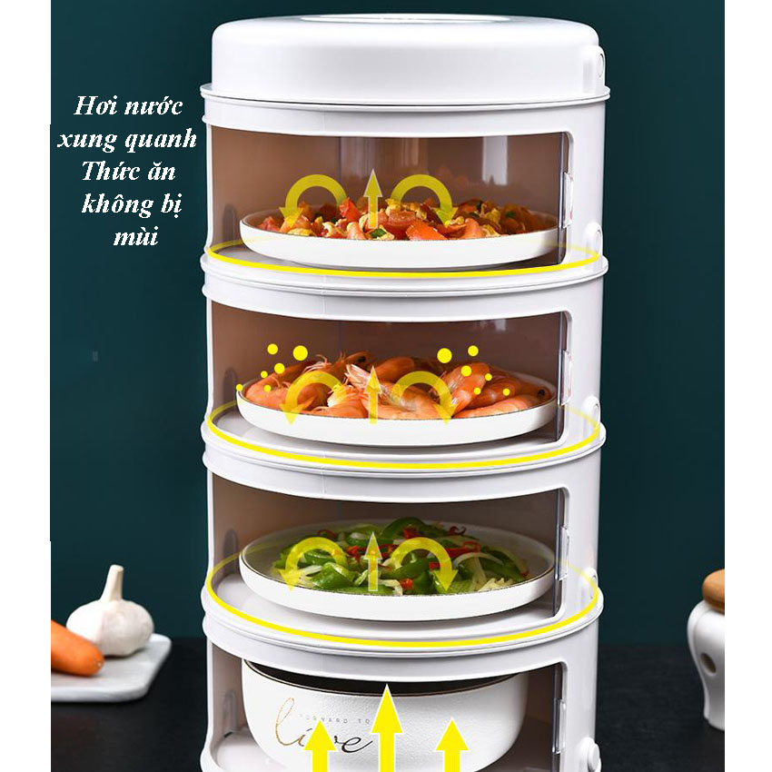 Lồng Bàn Đậy Thức Ăn Nhiều Tầng - shop min's 96- Lồng Bàn Đậy Thức Ăn Giữ Nhiệt Nhiều Tầng, Lồng Bàn Đậy Thức Ăn Giữ Nhiệt Chống Bụi Tiện Dụng.