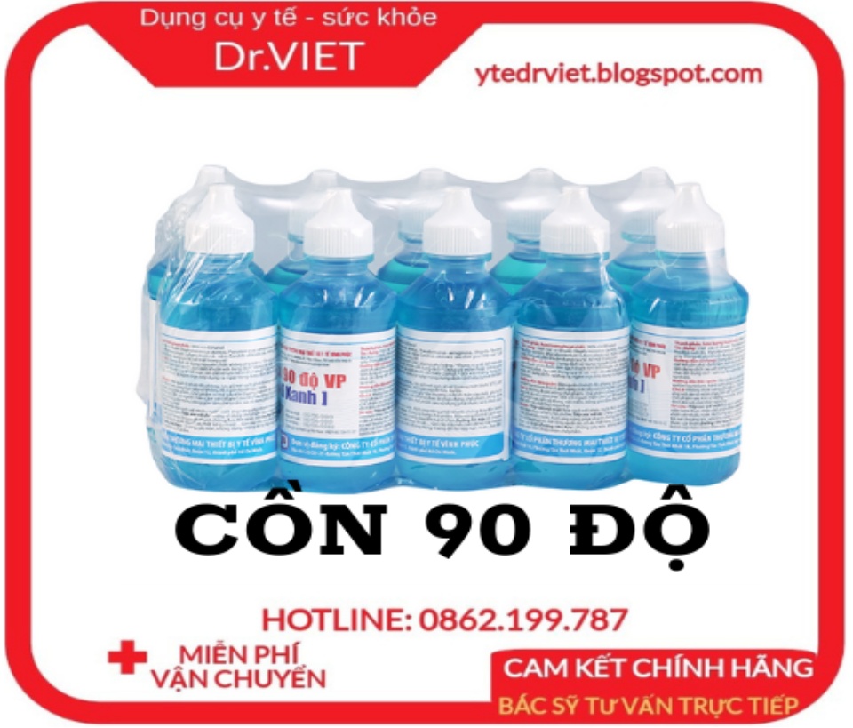 Cồn 90 Độ Vĩnh Phúc dùng tiệt trùng các dụng cụ y tế, bề mặt trong y tế, nồng độ cao khả năng sát trùng vết thương ngoài hiệu quả, sát khuẩn tay, vệ sinh diệt khuẩn tốt, hàng chính hãng - DrViet 64 Cồn 90 Độ Vĩnh Phúc dùng tiệt trùng các dụng cụ y tế, bề mặt trong y tế, nồng độ cao khả năng sát trùng vết thương ngoài hiệu quả, sát khuẩn tay, vệ sinh diệt khuẩn tốt, hàng chính hãng - DrViet