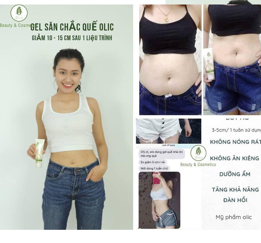 Kem tan mỡ olic chính hãng - Gel săn chắc quế giảm eo mỡ hiệu quả tặng đai nịt bụng định hình date 2023