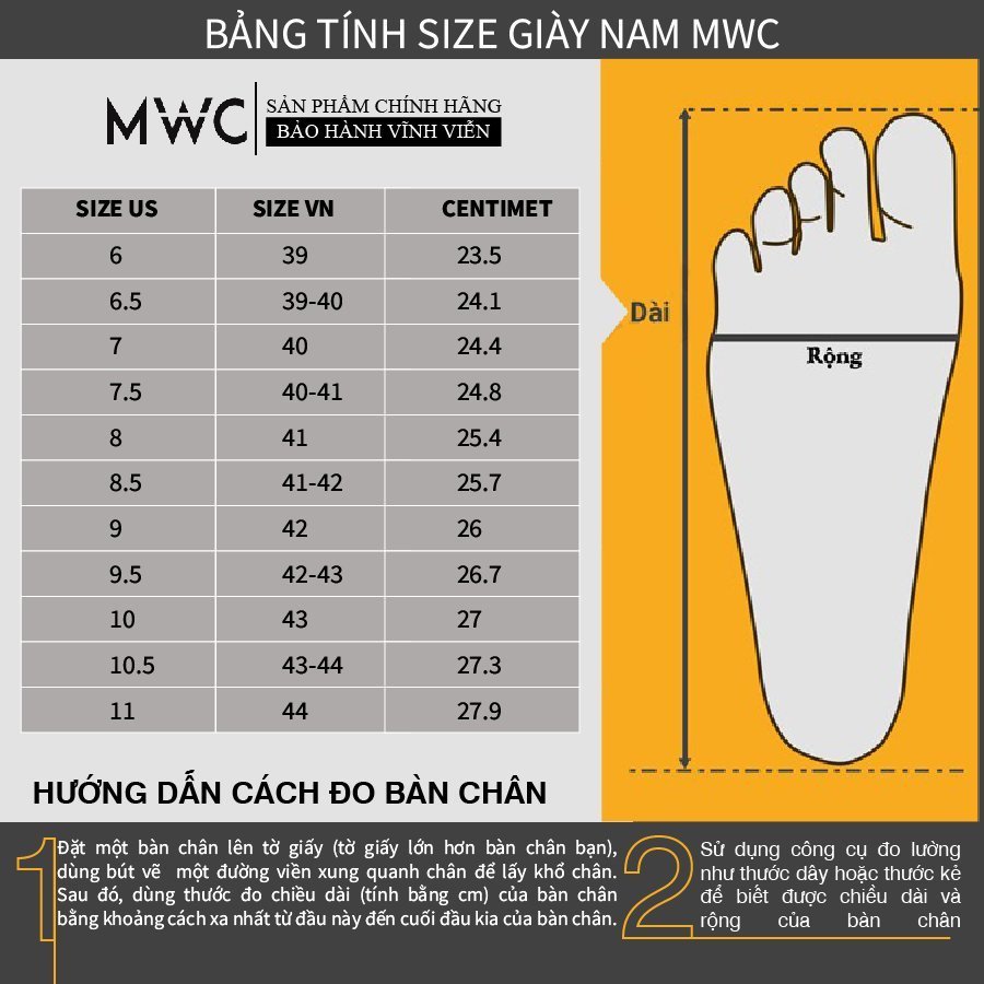 Giày Thể Thao Nam MWC Vải Đế Bằng Phong Cách Năng Động Cá Tính NATT- 5010