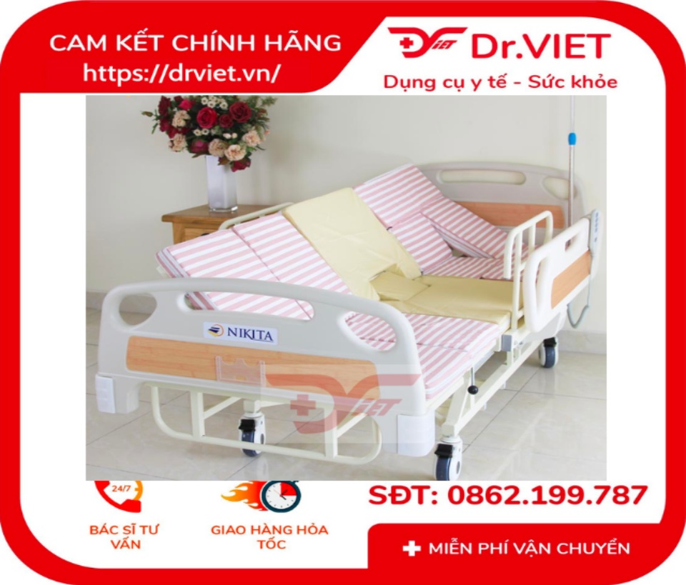 Giường bệnh viện NIKITA DCN08 Chính hãng - Đa chức năng cao cấp, Bảo hành 12 tháng, nệm chống loét, xuất xứ Nhật Bản, điều khiển bằng remote 60 Giường bệnh viện NIKITA DCN08 Chính hãng - Đa chức năng cao cấp, Bảo hành 12 tháng, nệm chống loét, xuất xứ Nhật Bản, điều khiển bằng remote