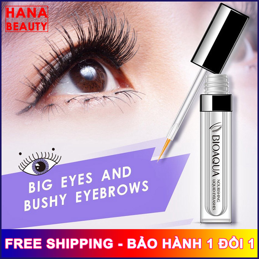 Serum dưỡng mi dài và dày Bioaqua hana tech, cho lông mày đôi mắt quyến rũ - Mỹ phẩm nội địa Trung Hanatech