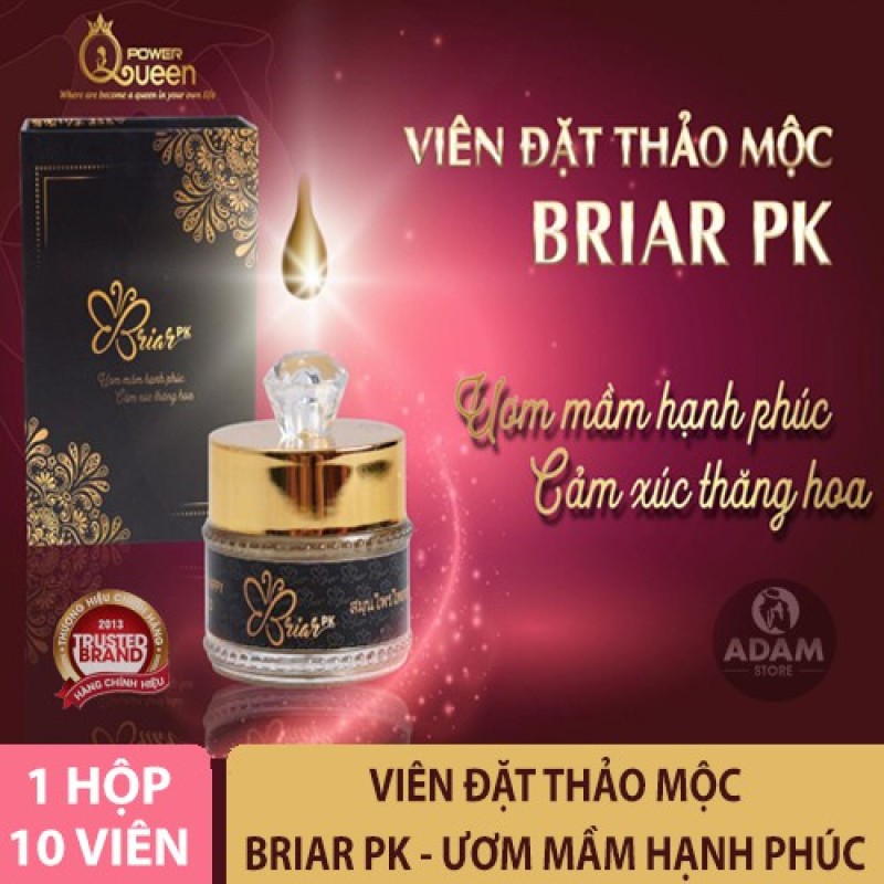 Viên Đặt Thảo Mộc Tầm Xuân Briar PK Giúp Se Khít Vùng Kín, Làm Sạch Vùng Kín, Hỗ Trợ Khử Thâm(che tên nhạy cảm)