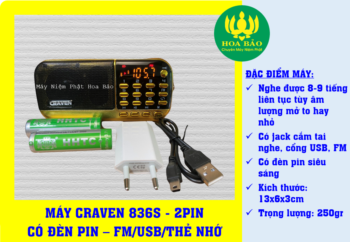 COMBO MÁY NGHE PHÁP ĐA NĂNG x THẺ BÀI GIẢNG 8GB THẦY TỊNH KHÔNG