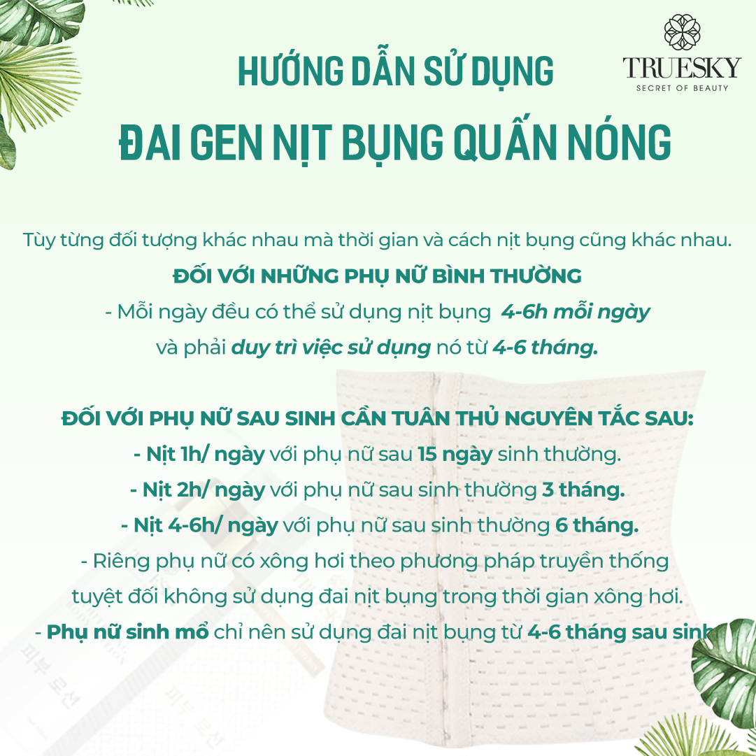 Bộ sản phẩm tan mỡ bụng Truesky Bộ sản phẩm tan mỡ bụng Truesky