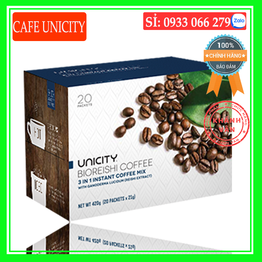Cafe Linh Chi Unicity- Cafe Unicity 1 Hộp 20 Gói