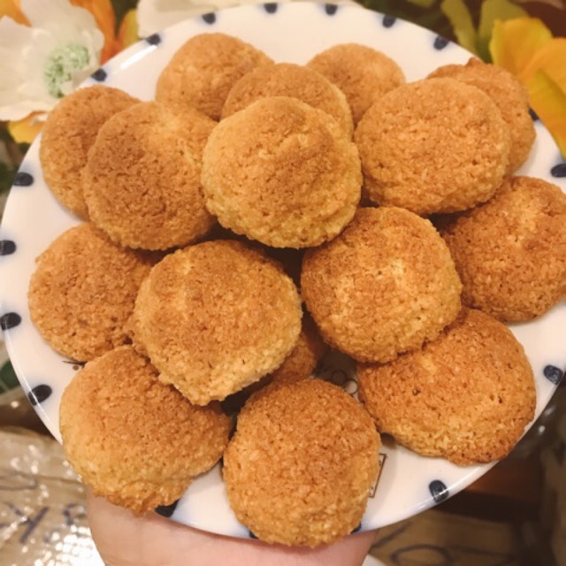 250g/500g/1kg Bánh dừa sữa nướng giòn - bánh dừa sữa đá - ăn vặt không ngán - ăn vặt