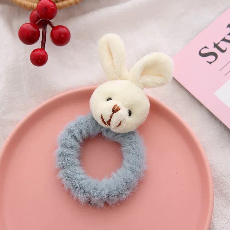 Dây Buộc Tóc Hình Thú 3D Cho Nữ - Dây Cột Tóc Hình Gấu , Thỏ (1 Chiếc)
