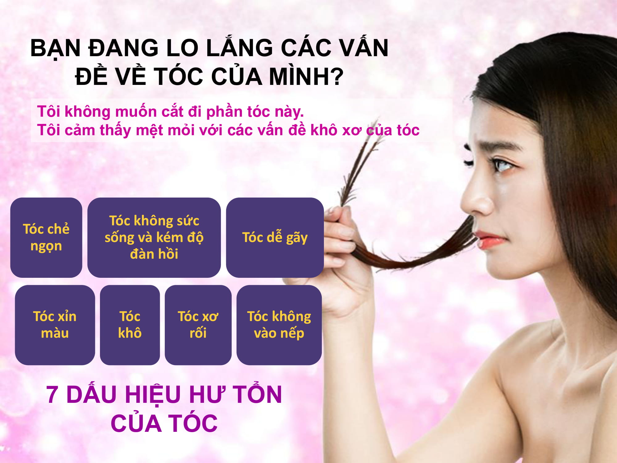 Dầu gội chăm sóc và nuôi dưỡng tóc Elastine Silk Repair Perfect Shining Gold Silk 550ml