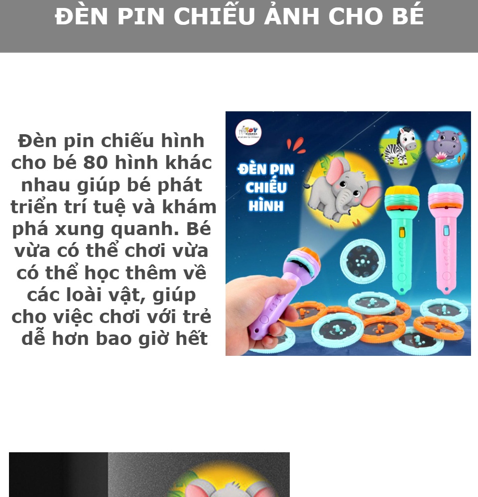 Đồ chơi cho bé Đèn pin chiếu 80 hình ảnh nhiều chủ đề, Đồ chơi thông minh  Space Kids | Shopee Việt Nam