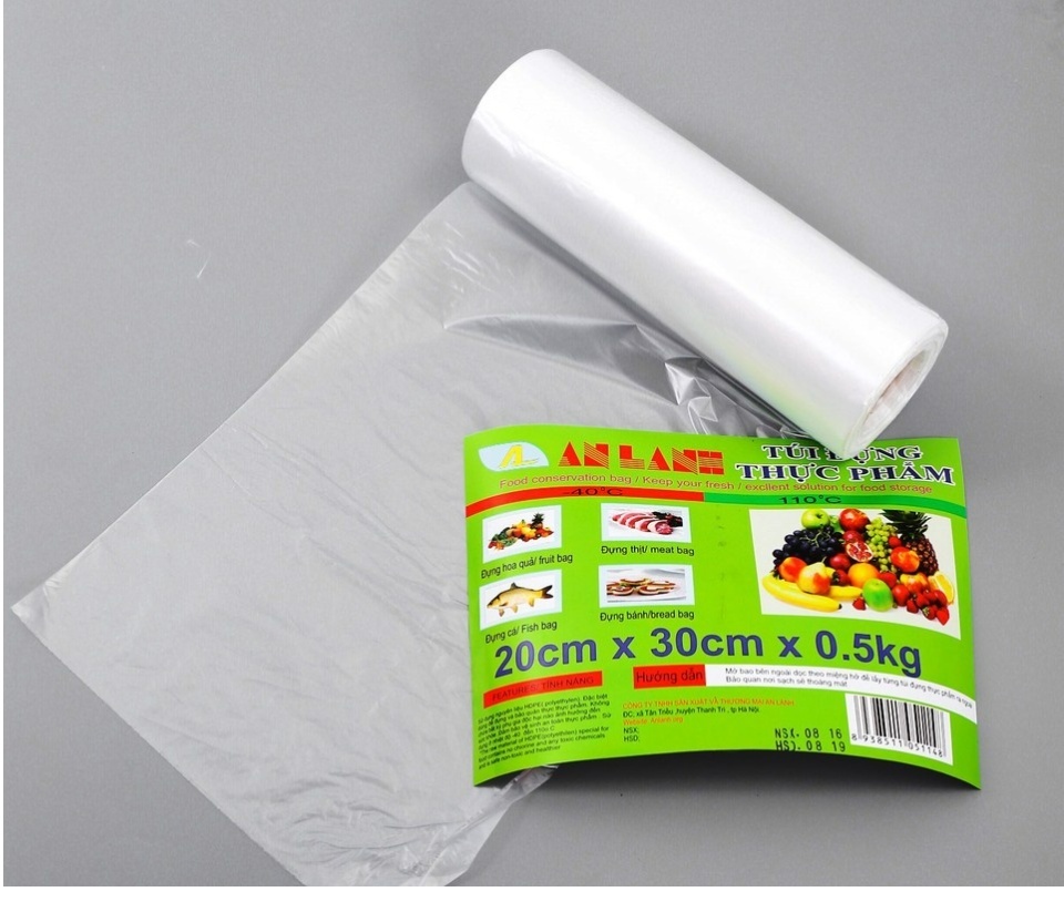 Combo 3 cuộn TÚI ĐỰNG THỰC PHẨM tự phân hủy sinh học 0,8kg