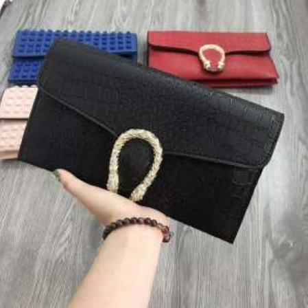 VÍ CẦM TAY ĐẦU RỒNG DÁNG DÀI SANG TRỌNG,VÍ CẦM TAY DÁNG DÀI,VÍ NỮ