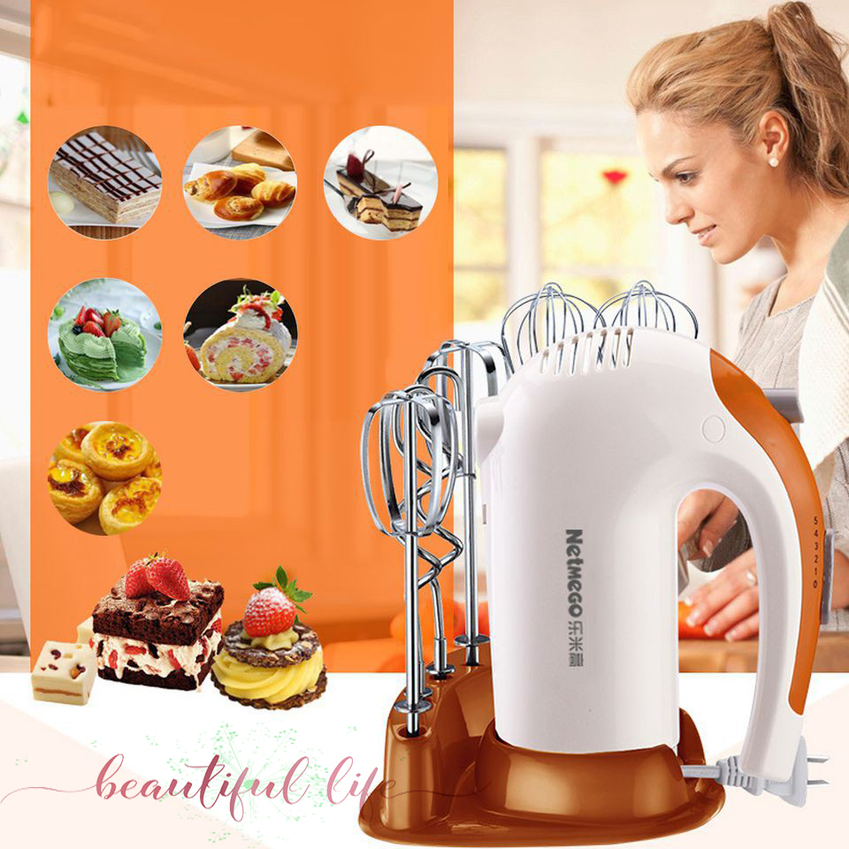 Máy đánh trứng, Dụng cụ làm bánh, Máy Đánh Trứng Cầm Tay Netmego N38D 300W- Máy Đánh Trứng Chất Lượng Cao Giá Tốt, bảo hành uy tín tại shop now 4.0
