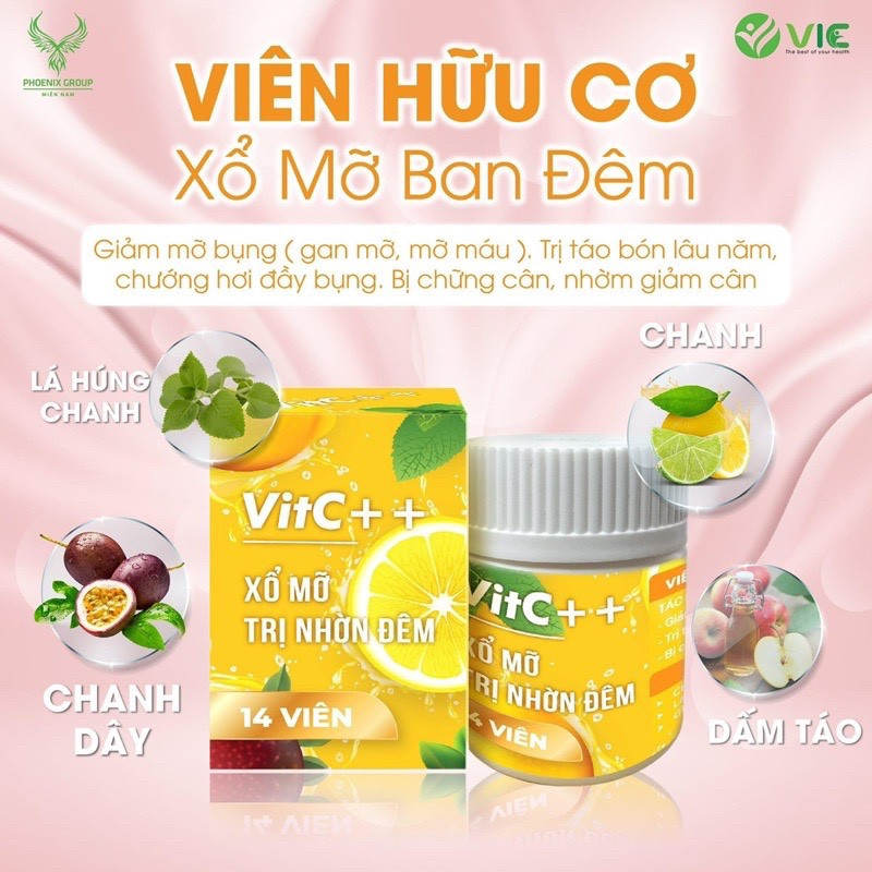 KẸO SIẾT EO HUỶ MỠ VIT-C  / DETOX MỠ BỤNG VITC / GIẢM CÂN VIT C CHÍNH HÃNG