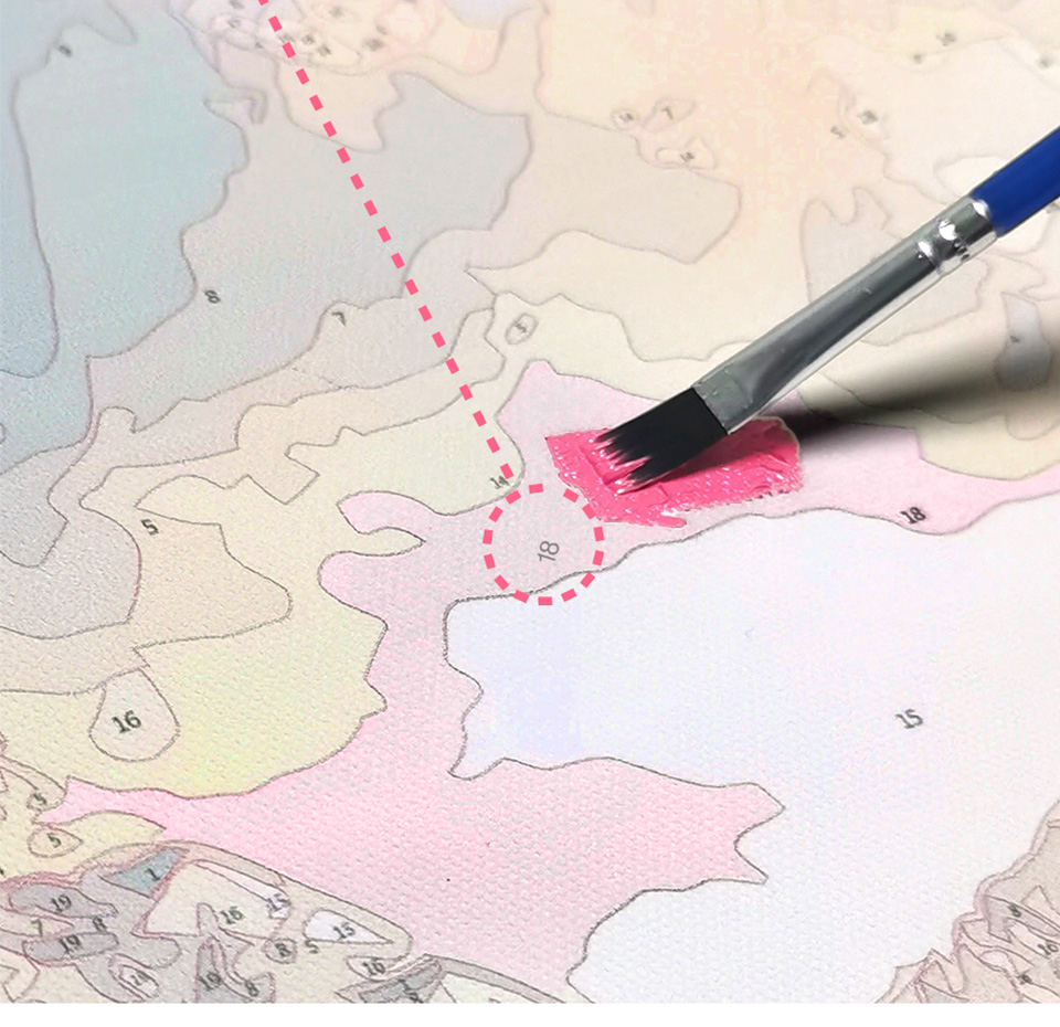 Tranh tô màu theo số BTS Chibi - Tranh sơn dầu số hoá