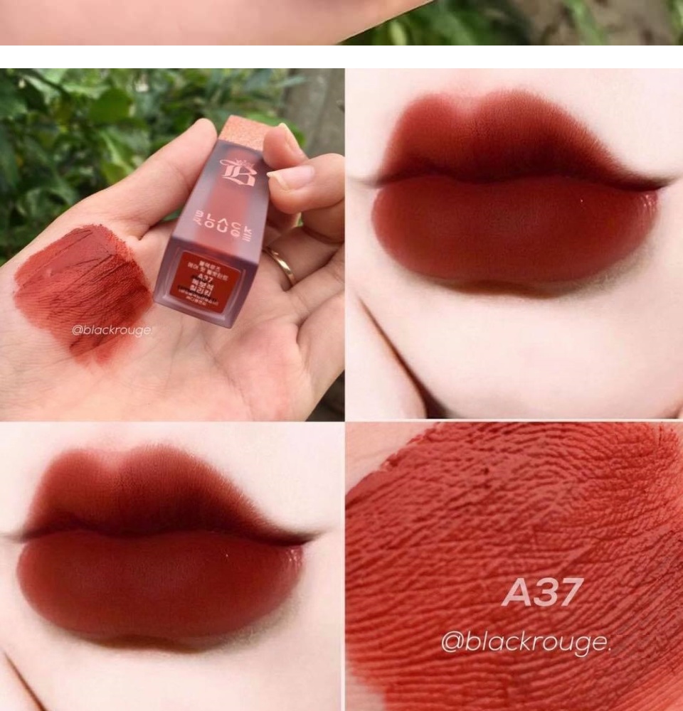 Son Black rouge A37 màu đỏ nâu