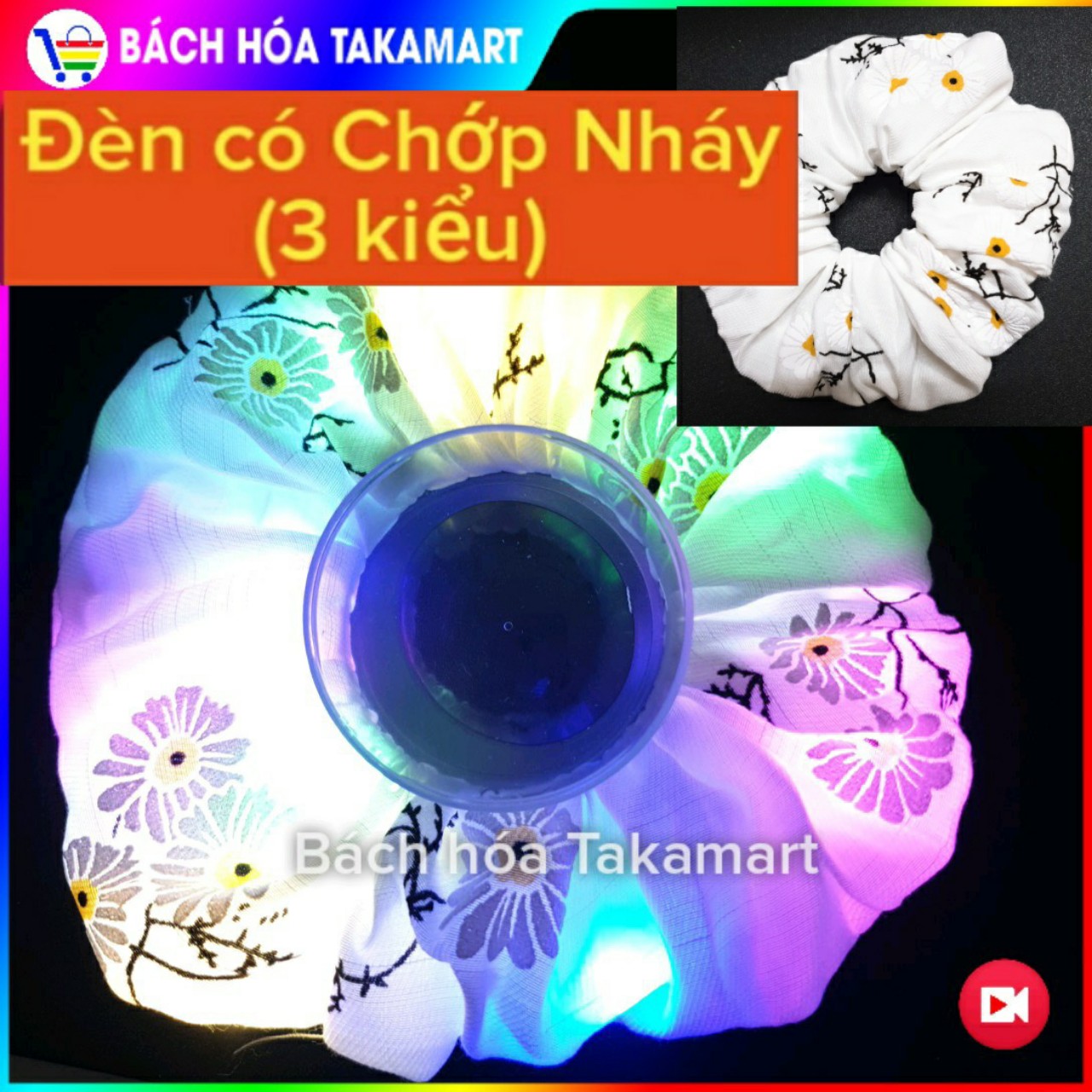 [Video 42 mẫu Hot Trend] Cột tóc đèn Led siêu phát sáng Scrunchies đèn Led 3 kiểu nhấp nháy Led đom đóm crunchies cột tóc phát sáng dây buộc tóc phát sáng cột tóc scrunchies galaxy dây buộc tóc đồ cột tóc rẻ - Bách hóa Takamart