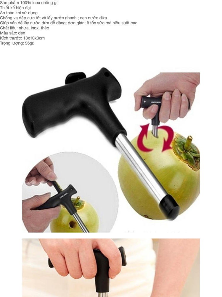 Dụng Cụ Khui Dừa Siêu Nhanh Tiện Dụng