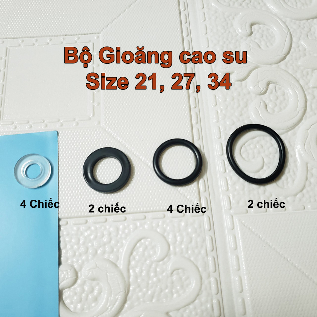 Bộ ron gioăng cao su 4 mẫu size phổ thông