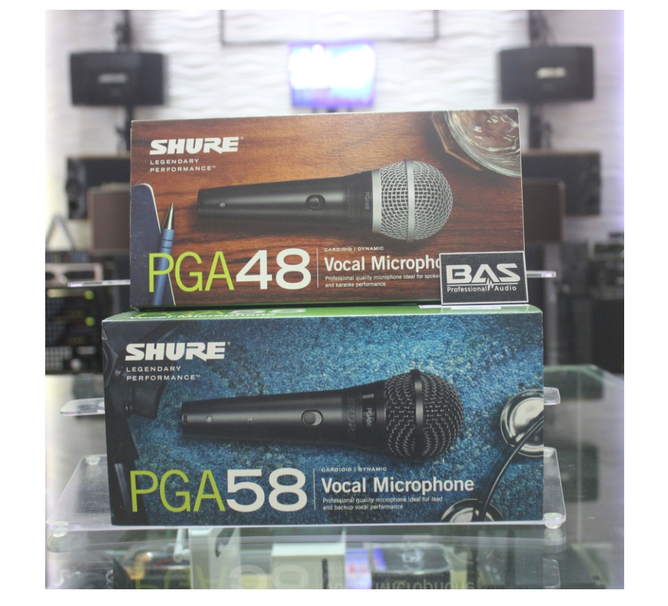 Micro karaoke có dây cầm tay Shure PGA48-LC & PGA58/LC