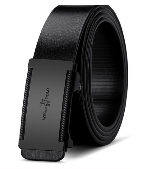 Thắt lưng da nam cao cấp william polo, dây nịt nam da thật  ,khóa tự động mạ ti tan-[ kaimono]