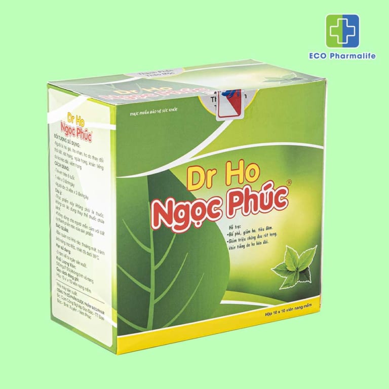 Dr ho Ngọc Phúc - Lọ 600gr - Giúp bổ phế, giảm ho, tiêu đờm. Hỗ trợ giảm triệu chứng đau rát họng, khản tiếng do ho kéo dài - Ecopharmalife