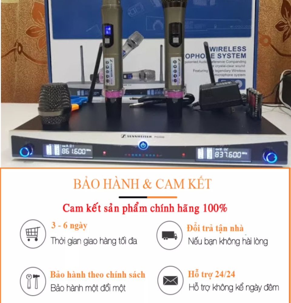 Mic Không Dây Sennheiser PGX-898 Bộ Micro Karaoke Siêu Đỉnh Hàng Cao Cấp Loại 1