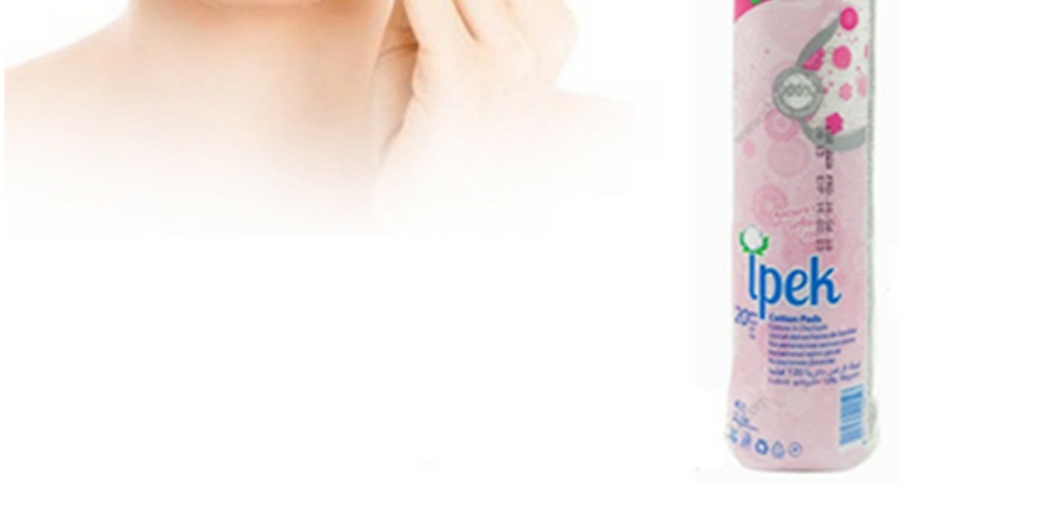 [100% BÔNG GÒN] 150 Miếng Bông Tẩy Trang Ipek Thổ Nhĩ Kỳ-Không Để Lại Xơ Bông 100% Làm Từ Bông Gòn