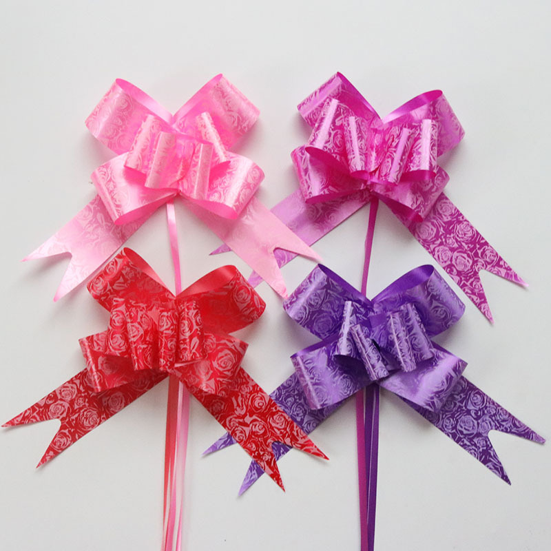 Nơ rút gói quà tết, trang trí lễ sinh nhật, làm hoa 5cm, 3cm, 1.8cm, 1.2cm siêu đẹp giá sỉ HD Gift