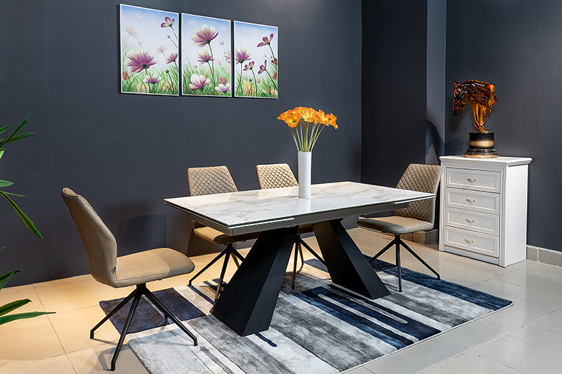 Bàn ăn thông minh mặt đá T839