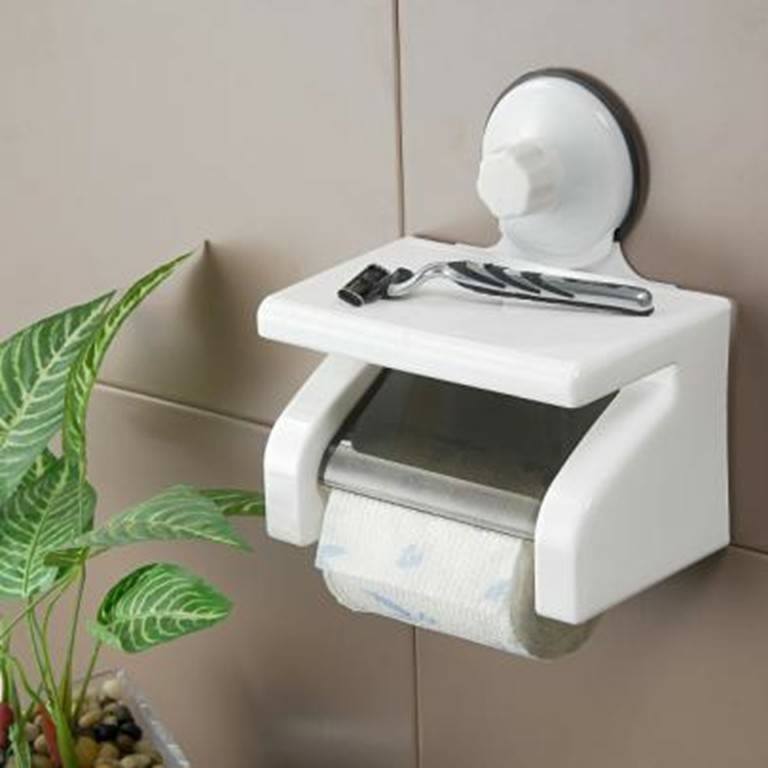 Giấy vệ sinh cuộn lớn, hộp đựng khăn giấy treo tường - Hộp giấy vệ sinh cao cấp 2 trong 1, Thiết kế thông minh, sang trọng, lịch sự, Sản phẩm được ưa chuộng hiện nay - TH2018HDGVS051