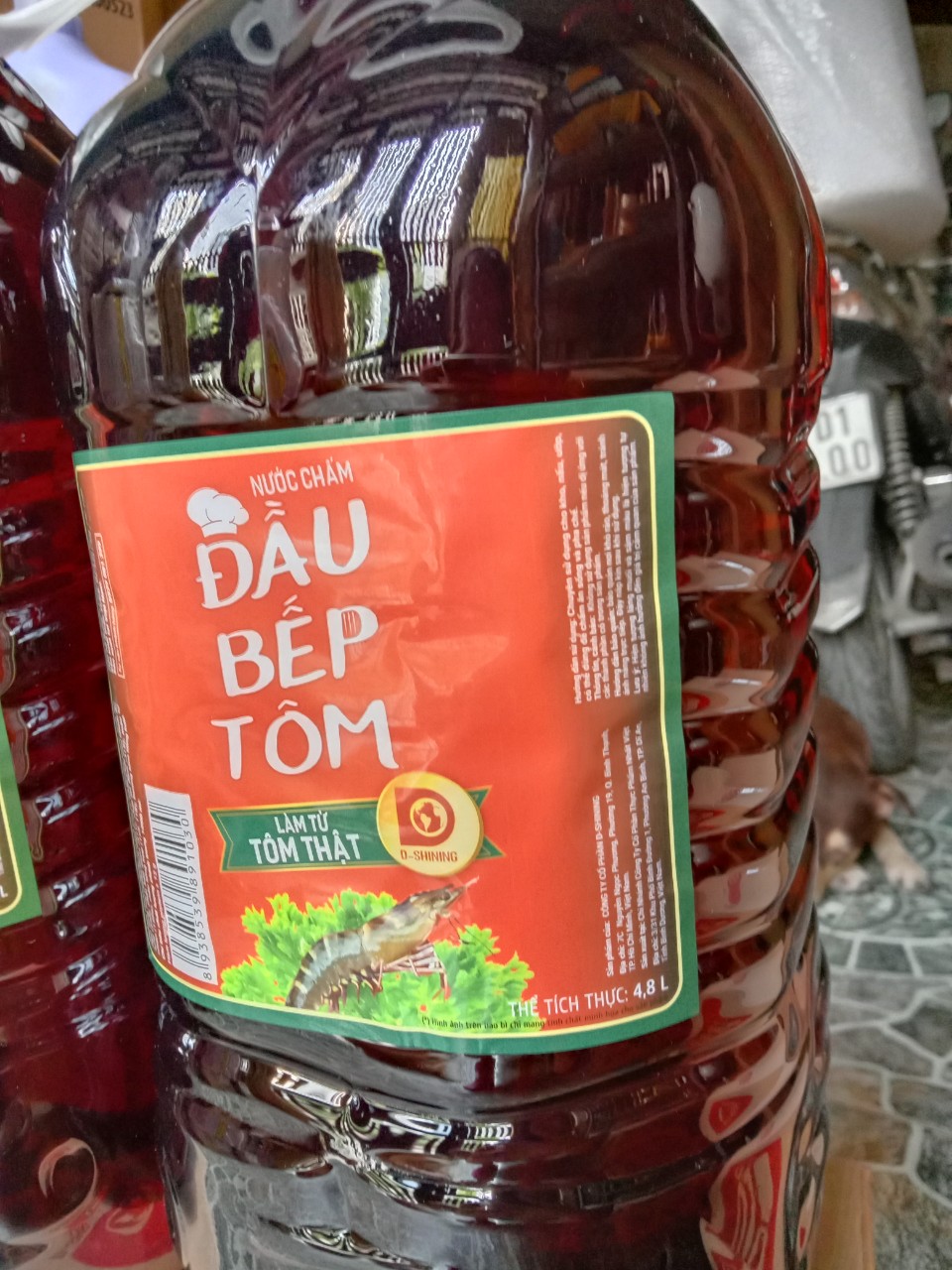 NƯỚC MẮM ĐẦU BẾP TÔM NGUYÊN CHẤT CAN 4.8 L